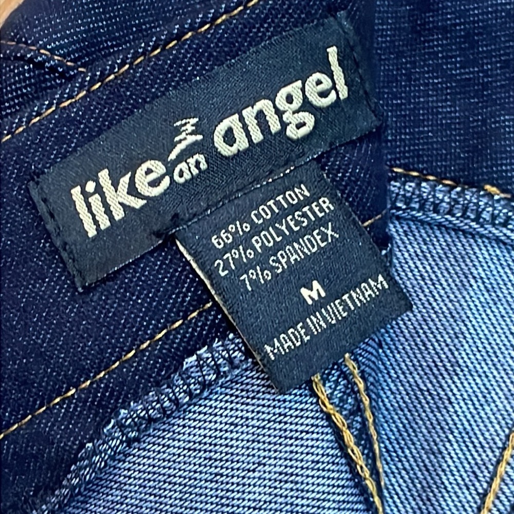 NEW Like An Angel Stretchy Strapless High Waisted Knit Denim  Fit Romper M - Picture 14 of 17